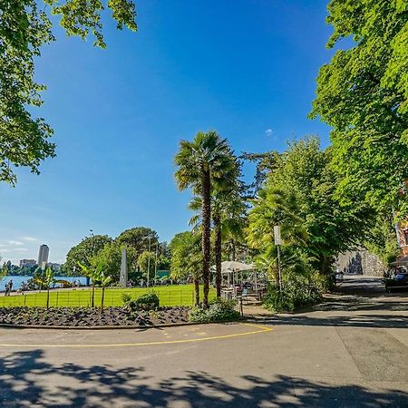L'Eden Studio With A Balcony - Lake View Montreux Bagian luar foto