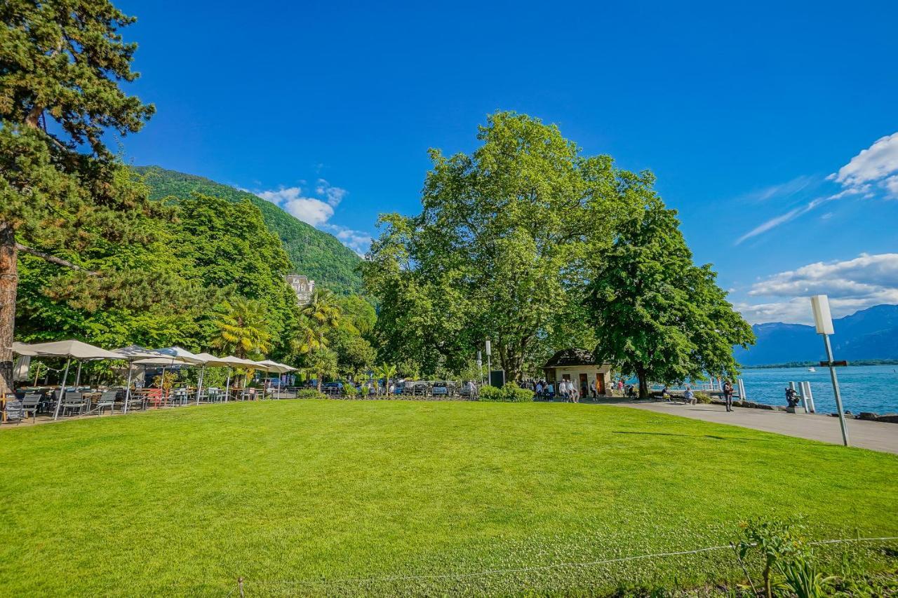 L'Eden Studio With A Balcony - Lake View Montreux Bagian luar foto