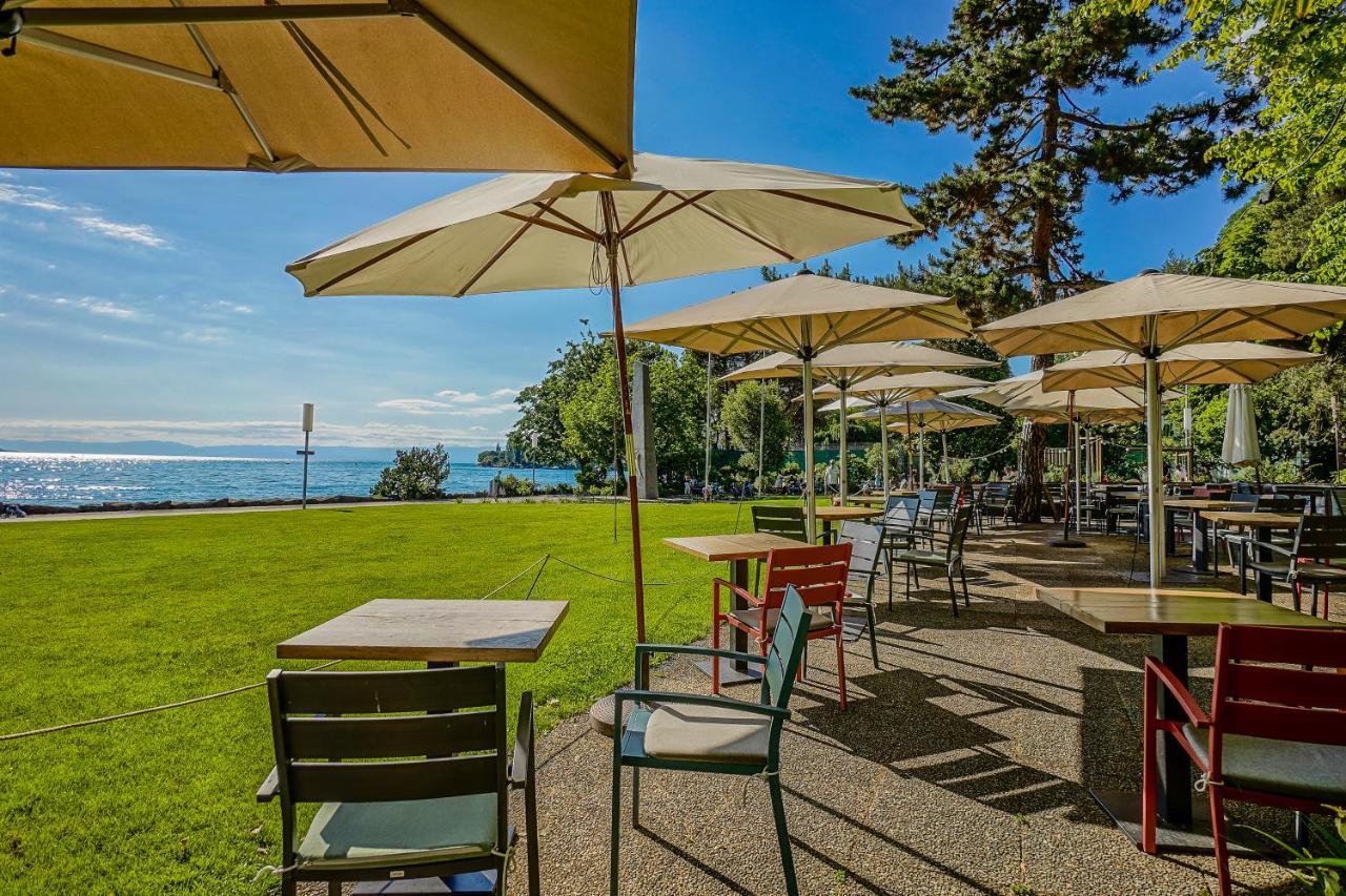 L'Eden Studio With A Balcony - Lake View Montreux Bagian luar foto